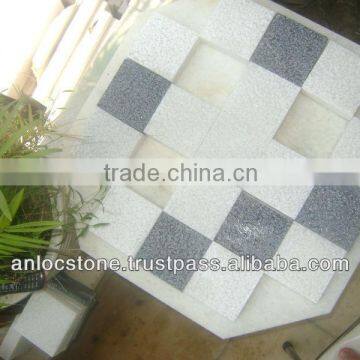 PURE WHITE MARBLE Bush Hammered