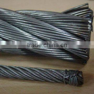High quality 316 Stainless steel wire rope 1x7,7x7,1x19,6x36,7x19,1x37,7x37