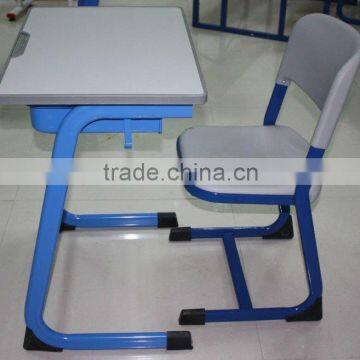 Student desk and chair/New style study table and chair/Attached school desk and chair/School furniture