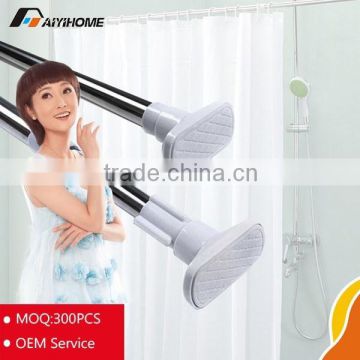 Telescopic Shower Curtain Rod Made for Stainless Steel Clad Tube