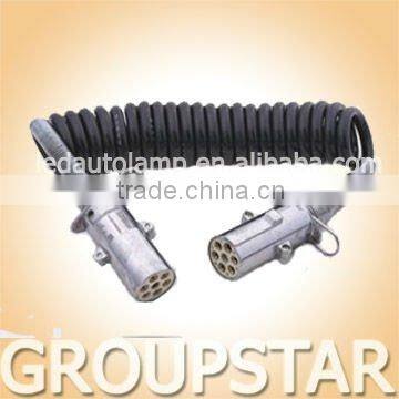 Waterproof high quality Trailer 7 core Plug and Cable