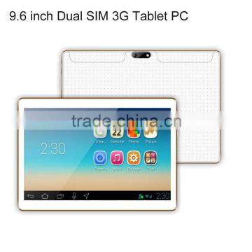 9.6" IPS screen Quad core 3g android tablet pc android tablet with 4gb flash