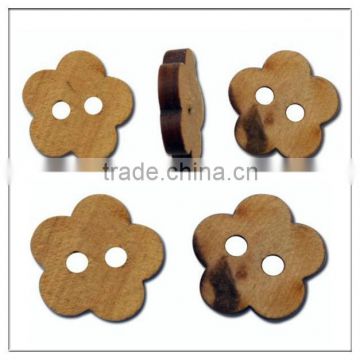custom cheap high quality 25mm new 2-holes flower coco button