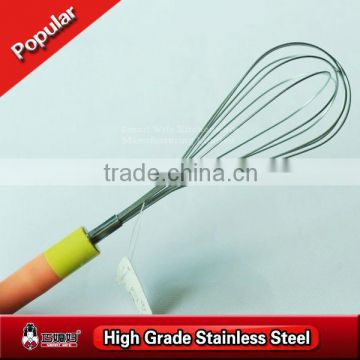 Good graded plastic handle SS201 wire egg beater