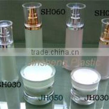 Round acrylic lotion bottle for personal care
