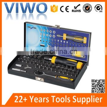 1/4'' 25mm electrical screwdriver set with black box