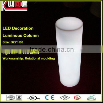 Hot sale LED illuminated beautiful Home decoration items luminous decorative plastic columns