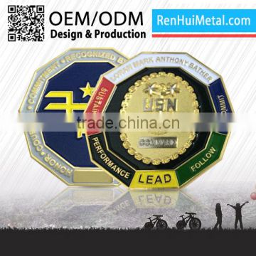 RENHUI METAL custom logo cheap custom token coins