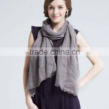 Customized 100% Linen Scarf Manufacturer