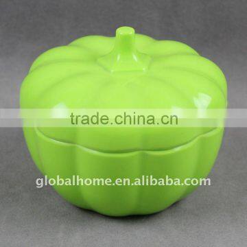 pumpkin melamine pumpkin bowl with lid