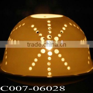 Porcelain candle Holder - Dome shape-BC007-06028