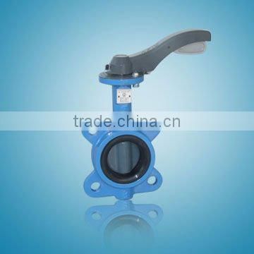 flanged,hand wheel wafer butterfly valve
