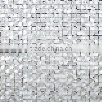 Shiny Silver Mosaic Ceramic Tiles