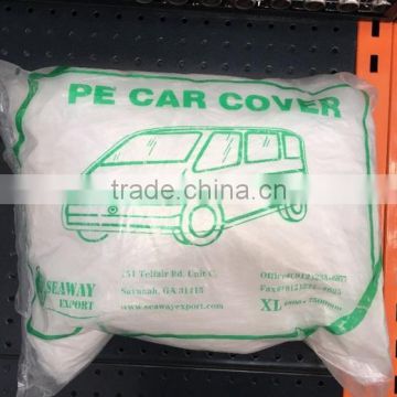 Customized Transparent car cover -----HDPE plastic car cover