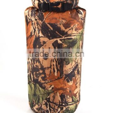New design camouflage color waterproof light dry sack bag 15L in stock