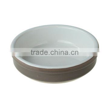 Round shape personalized ceramic snack bowl