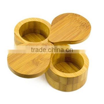 Bamboo salt container/bamu wood container/Salt and Spices