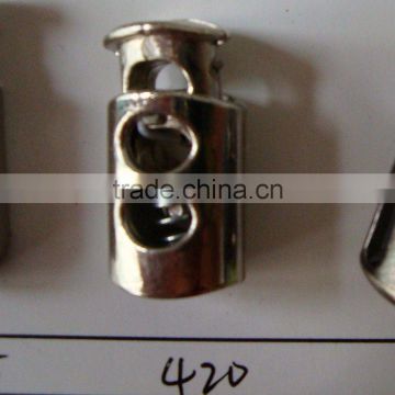 durable metal stopper for garments
