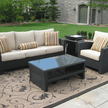 Comfortable Contemporary Outdoor Furniture Wicker Rattan Wicker Rattan Decorative