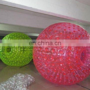 Red body inflatable zorb ball