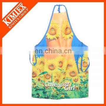 Cotton print cooking customized cheap kitchen aprons