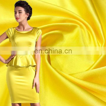 Wholesale price high quality stretch polyester spandex satin fabric for dress