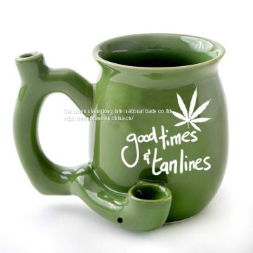 USA best selling wholesale cheap OEM design ceramic coffee mug smoking pipe mug