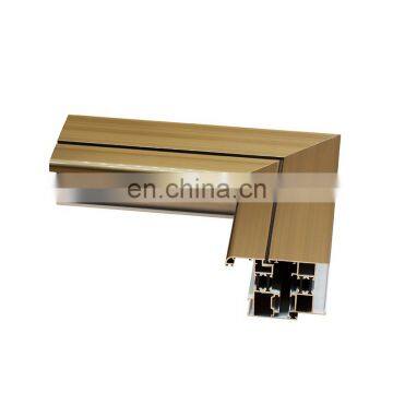 Supplier 6063 T5 bronze color aluminum alloy aluminum profiles for doors