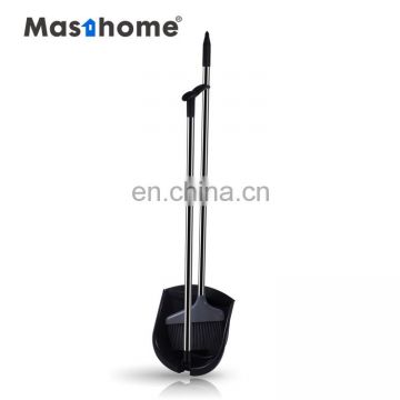 Masthome Novel Stainless Steel  Material esay cleaning Broom and Dustpan Set for household