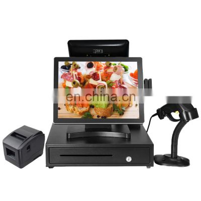 Restaurant Touch Screen System Printer Billing All One 10 Points Capacitive Pos Machine