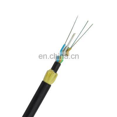 6 core fiber optic cable coaxial grounding double adss fiber optic cable 200 m