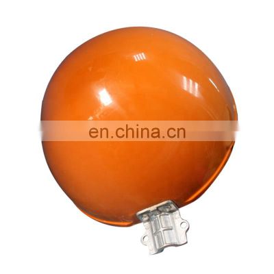 Aerial marker ball for transmission line aircraft warning sphere