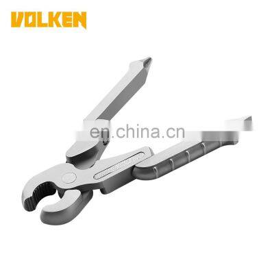 Outdoor multipurpose EDC stainless steel folding pliers camping portable combination tool with lamp