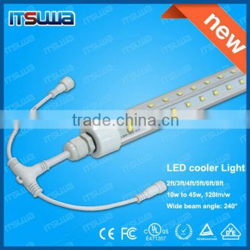2ft/3ft/4ft/5ft/6ft/8ft walk in cooler led lights, v shaped led tube cooler light