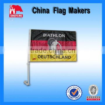Promotion Customized Polyester Two Sides Printed Car Flags Banners