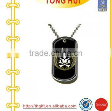 Skull King dog tag necklace supplier imitation jewelry