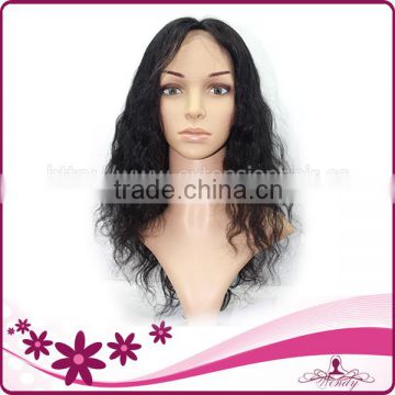 wendy wig product body wave natural color 100% handemade indian women hair wig