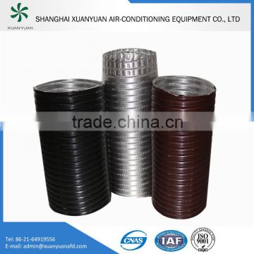 Colourful Elastic Semi-rigid Aluminum Flexible Duct for industrial HVAC systems