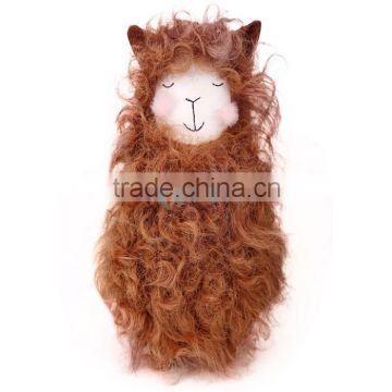QD80906 Super Cute Camel Color Real Lamb Fur Key Chain Accessories