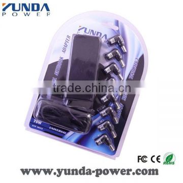 Wholesale Alibaba Price Auto 70w Unviersal Laptop Charger with 8 Connectors