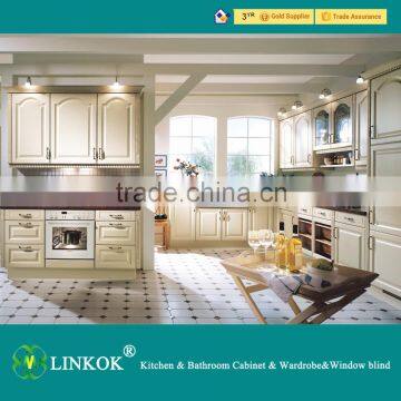 Mordern Design Water Resistance White PVC Kitchen Cabinets