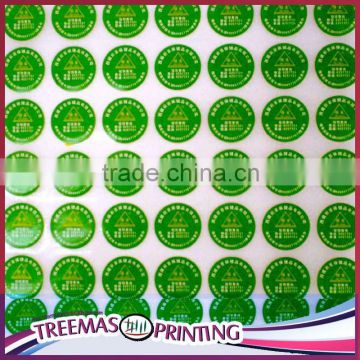 Garden colorful clear label printing