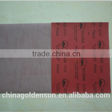 Aluminium oxide dry sandpaper