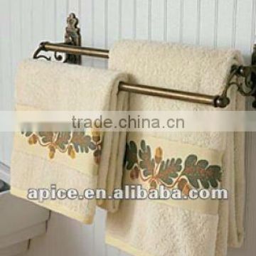 bamboo fiber jacquard flower satin beach towel