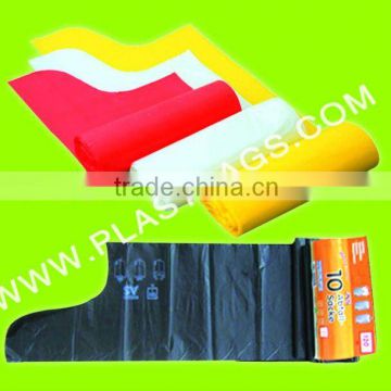 HDPE Wave top trash bags with high quality