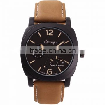 2016 new custom brand chronograph sports style watches,men stylist wrist watch with gun case