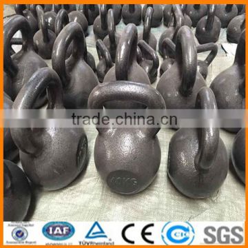 Cast iron Black painted kettlebell set supplier