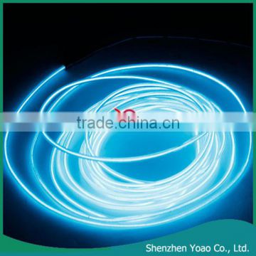 LED Flexible Lamp 3m 2-3mm Steel Wire Rope LED Strip Light With Controller Transparent Blue
