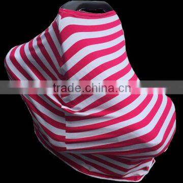 2016 Baby Loves Cuddle Soft Hot Pink Stripe Design Multifunction Car Seat Carrier Cover                        
                                                Quality Choice