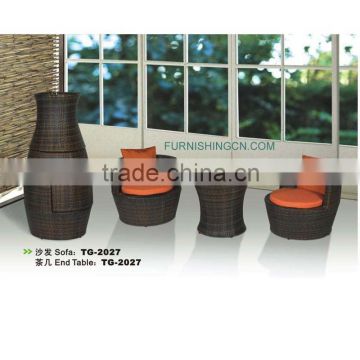 sunshine factory price of outdoor garden pe round wicker rattan vase Chairs